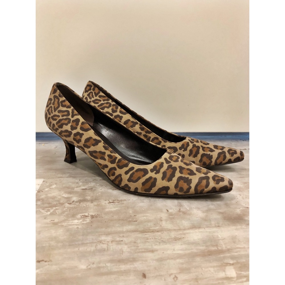 Salvatore Ferragamo Leopard Kitten Heels size 9.5